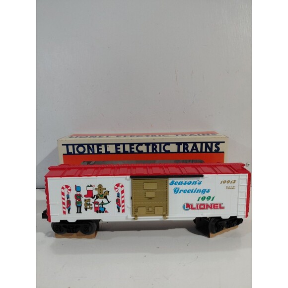 Lionel 6-19913 Train O Gauge Model Railroad 1991 Christmas Boxcar w/Box - Picture 6 of 13